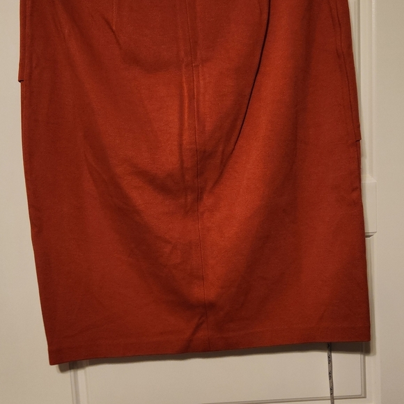 CAbi Asymmetrical Layered Skirt in Rust - Picture 4 of 9